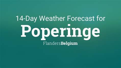 weer poperinge|Poperinge, West Flanders, Belgium Weather Forecast